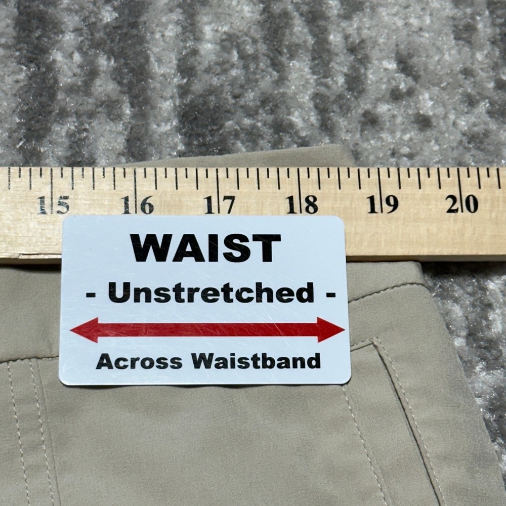 Chico's Zenergy Golf Skort Women Size XL Tan Khaki Excellent Stretch Pockets - Picture 12 of 13